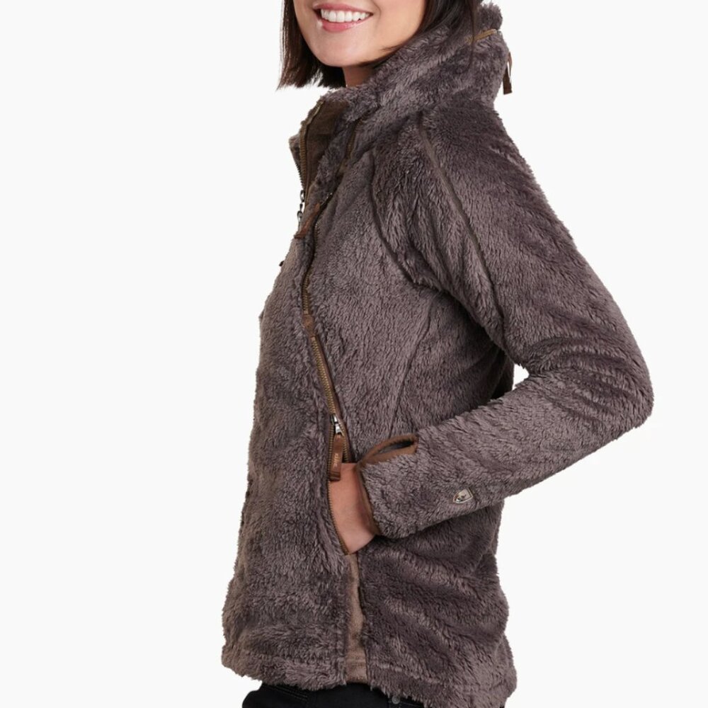 KUHL Flight Fleece Zip-Up Jacket in Breen (Brown) | Size S - Picture 10 of 12